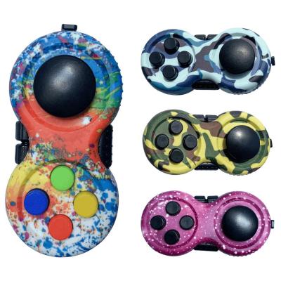 China Safety Rainbow Occupy Protection Toys Pad Fidget Blocks Anti-Anxiety Relaxation Toy Controller Square Controller for sale