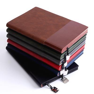 China Diary Notebook A5 B5 Colorful Customizable Size PU Leather Notebook With Ribbon Travel Personal Journal Diary Leather Notebook for sale