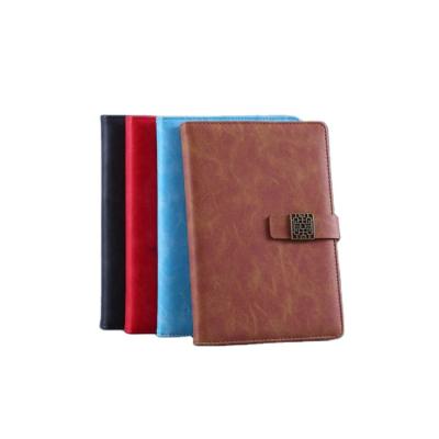 China Wholesale Magnetic Customized Printing A5 Hardcover PU Leather Bound Journal Diary Diary Notebooks With Buckle Snap for sale