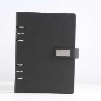 China Magnetic Cavity Logo Notebook Gift Set Leather Custom Made Custom Private Label Buckle for sale