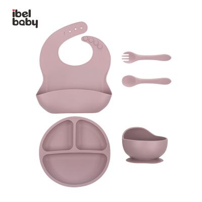 China BPA Free Wholesale Bpa Free Food Grade Waterproof Customized  Plate Bibs Spoon Bowl Tableware for sale