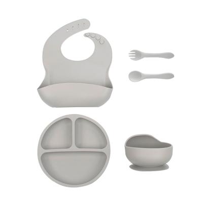 China BPA Free W43 Eco-Friendly Hot Sell Customized Bib Spoon Bowl Tableware Waterproof for sale