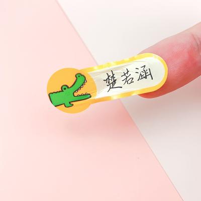 China Cartoon Sticker Personal Name Tag Labels Waterproof Stickers For Kids School Stationery Water Bottle Cute Album for sale