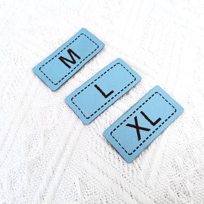 China Wholesale Washable Clothes Standard Woven Size Label Tag For Clothing And T-shirts for sale