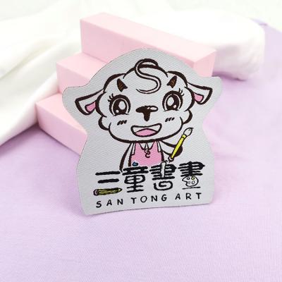 China Professional School Name Badge Custom Uniform Woven High Quality Cloth Badges Maker For Kids for sale