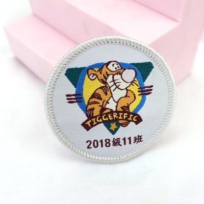 China High Quality Custom Woven Cloth Factory Patches Apparel Embroidered Badge For School Apparel for sale