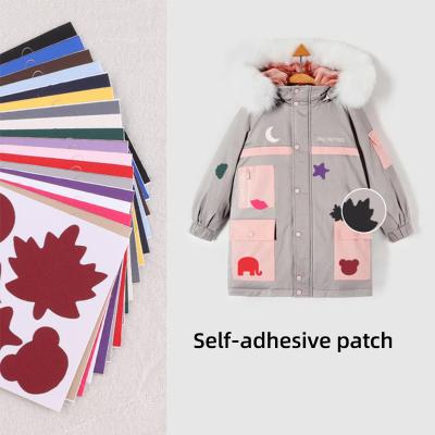 China Free Viable To Cut Rectangular Elbow Decoration Knee Patch Color Patch Ironing Patch for sale