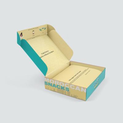 China Recycled Materials Underwear And Sock Packaging Boxes Double Side Printed Shipping Boxes for sale