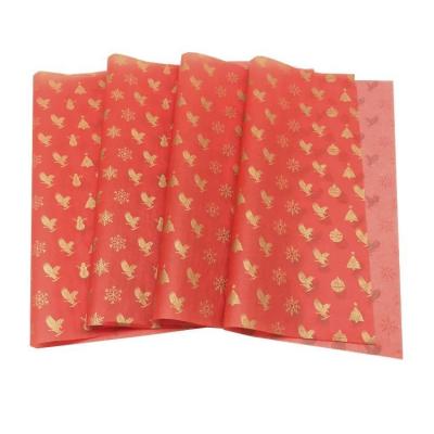 China ANTISTATIC Color Print Metallic Cloth Golden Kraft Paper For Red Wine Packaging for sale