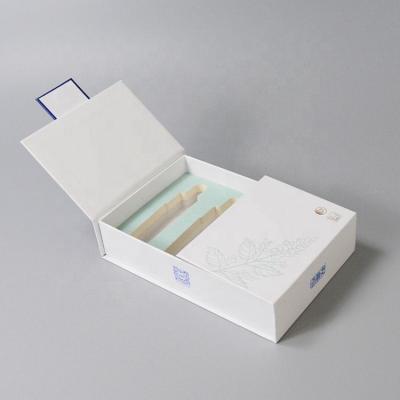 China Recycled Materials Magnet Closure Flip Gift Boxes For Cosmetic And Perfume Bottles for sale