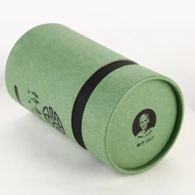 China Recycled Materials Paper Tea Tube Cans With Aluminum Foil Inside for sale