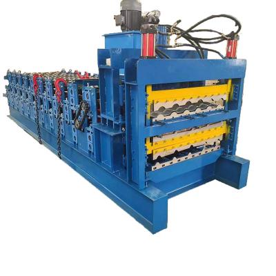 China Construction worksÂ   Roof Panel Tile Making Machine, Galvanized Roof Panel, Zinc Color Steel Corrugated Roll Press For Construction for sale