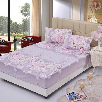 China Cheap Plaid Dye Printing 100% Polyester Fitted Sheet for sale