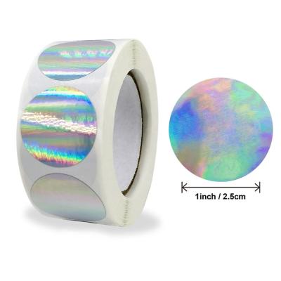 China Waterproof Custom Printing Hologram Label Laser Hot Stamping Handmade Holographic Glossy Sticker for sale