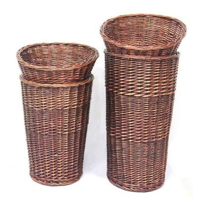 China And Durable American Handmade Rattan Woven Sundries Woven Tabletop Strong Woven Tea Basket Storage Basket Solid Wood Desk Basket for sale