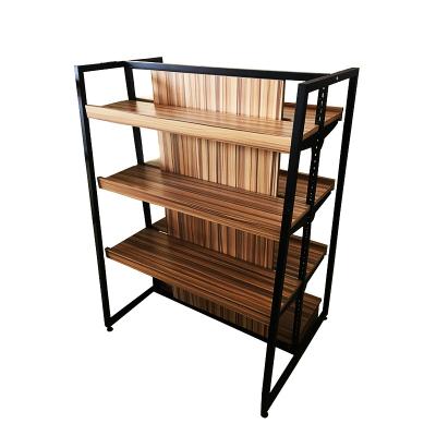 China Corrosion Protection Steel And Wooden Shelf Display for sale