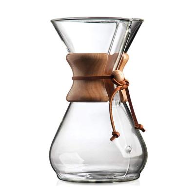 China Sustainable High Quality Borosilicate Stainless Steel Glass Filter Pour Over Coffee Dripper for sale