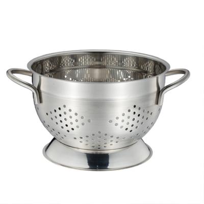 China Viable German Stainless Steel Colander Export Quality In Matte And Shiny Wholesale German Colanders for sale