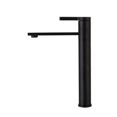 China Single Rust Metered Matte Black Taps Faucet Free Basin Single Handle Vanity Sink Faucet Modern Stainless Steel Bathroom Faucets for sale