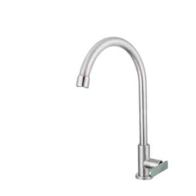 China Modern Hot and Cold 304 Single Handle Stainless Steel Sale Faucets Kitchen Sink Faucet for sale