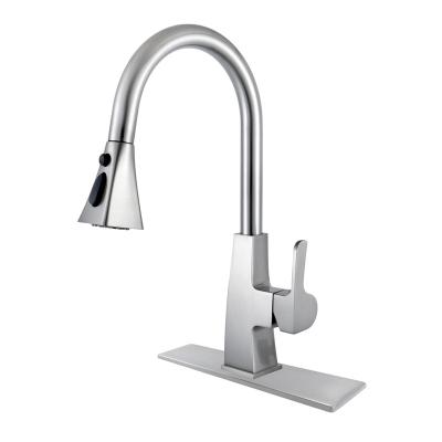 China Sense Faucets Modern New Style Kitchen Brass Water Faucets Pull Out To Lower Kitchen Mixer Sink Faucet Sink Kitchen Faucets With Sprayer for sale