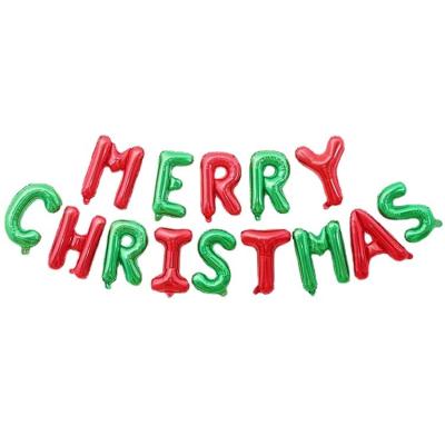 China Foil Hot Sale Alphabet 16 Inch Letter Set Foil Balloon Merry Christmas Set For Party Decoration MERRY CHRISTMAS Foil Balloon for sale