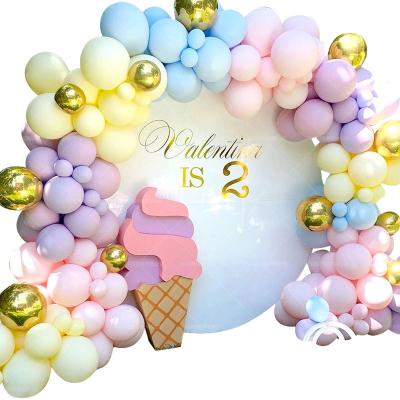 China Custom Latex Princess Wedding Birthday Party Decoration Garland Set Balloons Arch Kit Wedding Girl Decoration for sale