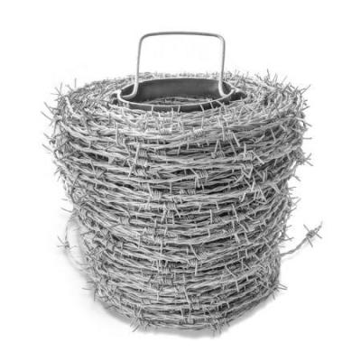 China Cheap And High Quality Anti - Corrosion PVC Coated Barbed Wire For Railroads for sale