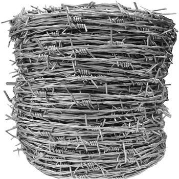 China 30 Barbed Wire Anti-Corrosion Ft 17 10kgs 15kgs 20kgs Gauge Per Roll for sale