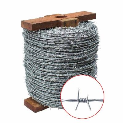 China Anti - Corrosion Hot Dipped Galvanized Barbed Wire 50kg Price Per Kg for sale