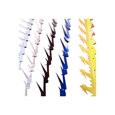 China Protective Performance China Design Anti-climb Wholesale Razor Spike Galvanized Steel Wall Spikes for sale