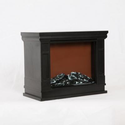 China Various Good Quality Rectangle Black Rectangle Decorative Promotional Fireplace for sale