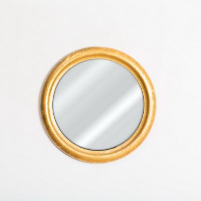 China 2021 New Products Popularity Rustic Hot Selling Round Gold Moon Decorative Mirror for sale