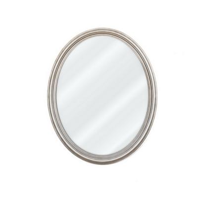 China Art Decor 2021 New Technology Professional Hot Items Brushed Gray Oval Decorative Mirror for sale