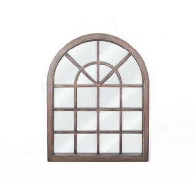 China Long Window Rectangle Wall Mounted Mirror Large Decor Rustic European Style for sale