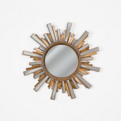 China Sun Rustic Flower Mounted Makeup Lighted Wall Decorative Mirror Round Vanity Mirror for sale