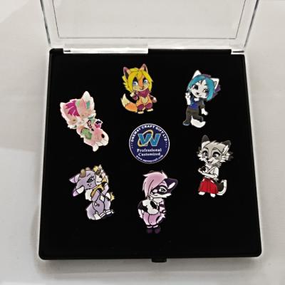 China China No Minimum Wholesale Metal Pins Soft Enamel Brooch Anime Hard Enamel Pin Soft Lapel Badge Manufacturer Custom Enamel Pin Supplier for sale