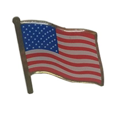 China China USA American Flag Lapel Pins , Epoxy America Pin for sale