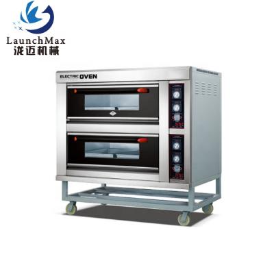 China Commercial Supply 2 Deck 4 Trays Electric Oven Bakery Baking Machines for sale