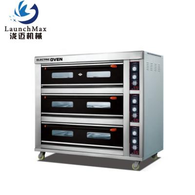 China 3 Deck 9 Tray Commercial Gas Catering Bakery Oven for sale