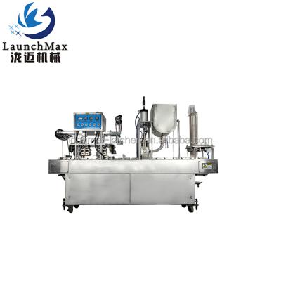 China Industrial Full Automatic 2000 Cup Filling Level High Precision Yogurt Ice Cream Milk Beverage Filling and Sealing Machine for sale