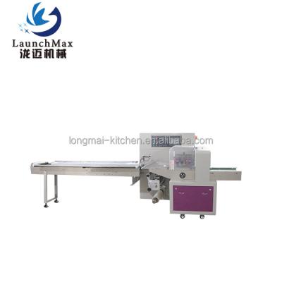 China High Efficiency 250 Type Heavy Duty Automatic Horizontal Pillow Bread Packing Machine High Speed ​​Industrial for sale