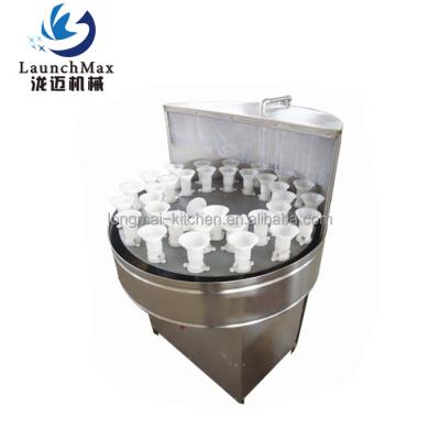 China Industrial Semi-automatic Stainless Steel Beverage Beer Coca-cola Glass Cleaning Device Small Bottle Washer for sale