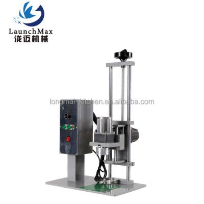 China Industrial Glass Plastic Food Bottle Food Beverage Table Top 450 Electric Capping Machine for sale