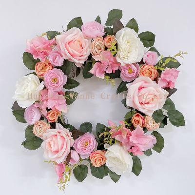 China Artificial Rose Flower Wreath Decoration - 22