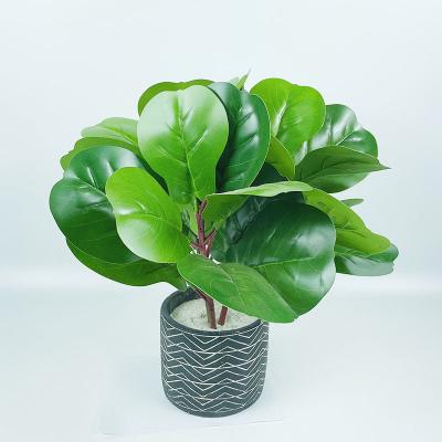 China Wholesale High Quality Artificial Plants Home Decor Fiddle Leaf Tree Ficus Lyrata Eco-friendly for sale