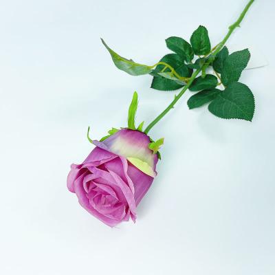 China New Design Wedding Decoration Artificial Flower Eco-friendly Bright Rose Artificial Flower For Home Decor for sale