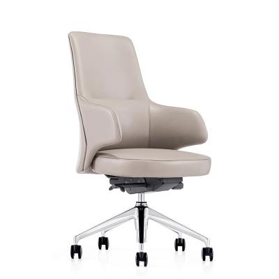 China Comfortable Guangdong Office Boss Chair Chair Large Classroom Staff Meeting Room Computer Rotation Single Leather for sale