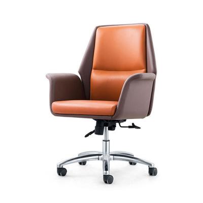 China Foshan Classic Leather Office Chair High Back Staff Rotation Executive Chair for sale