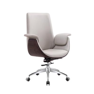 China Wholesale Executive Classic Leather Adjustable Swivel Manager Office Boss Swivel Chair for sale